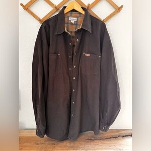 Vintage Carhartt Flannel-lined Canvas Shirt Jacket